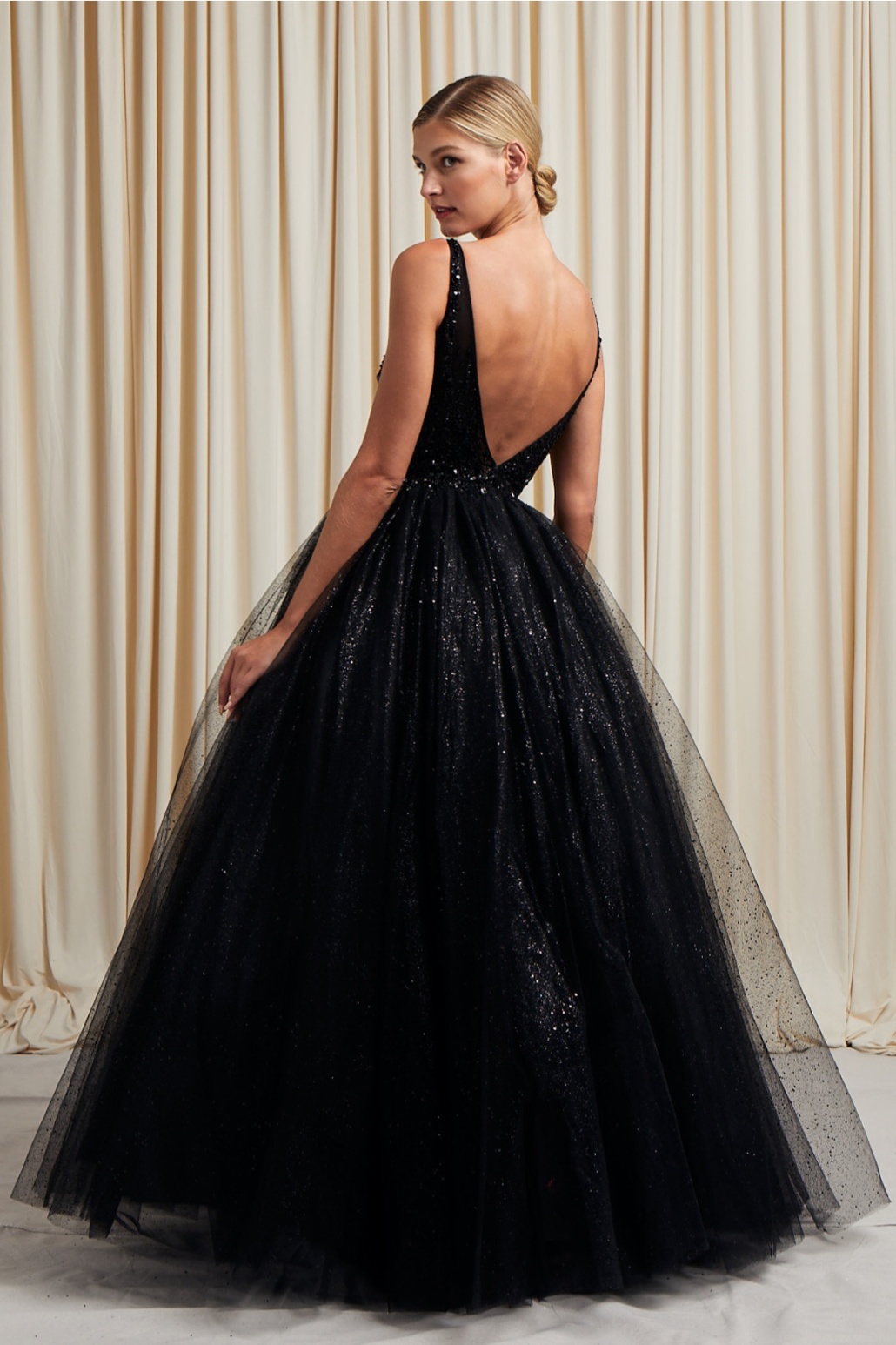 XXS 1930s Black Liquid Satin Halter Dress Backless Evening Gown Old  Hollywood | eBay