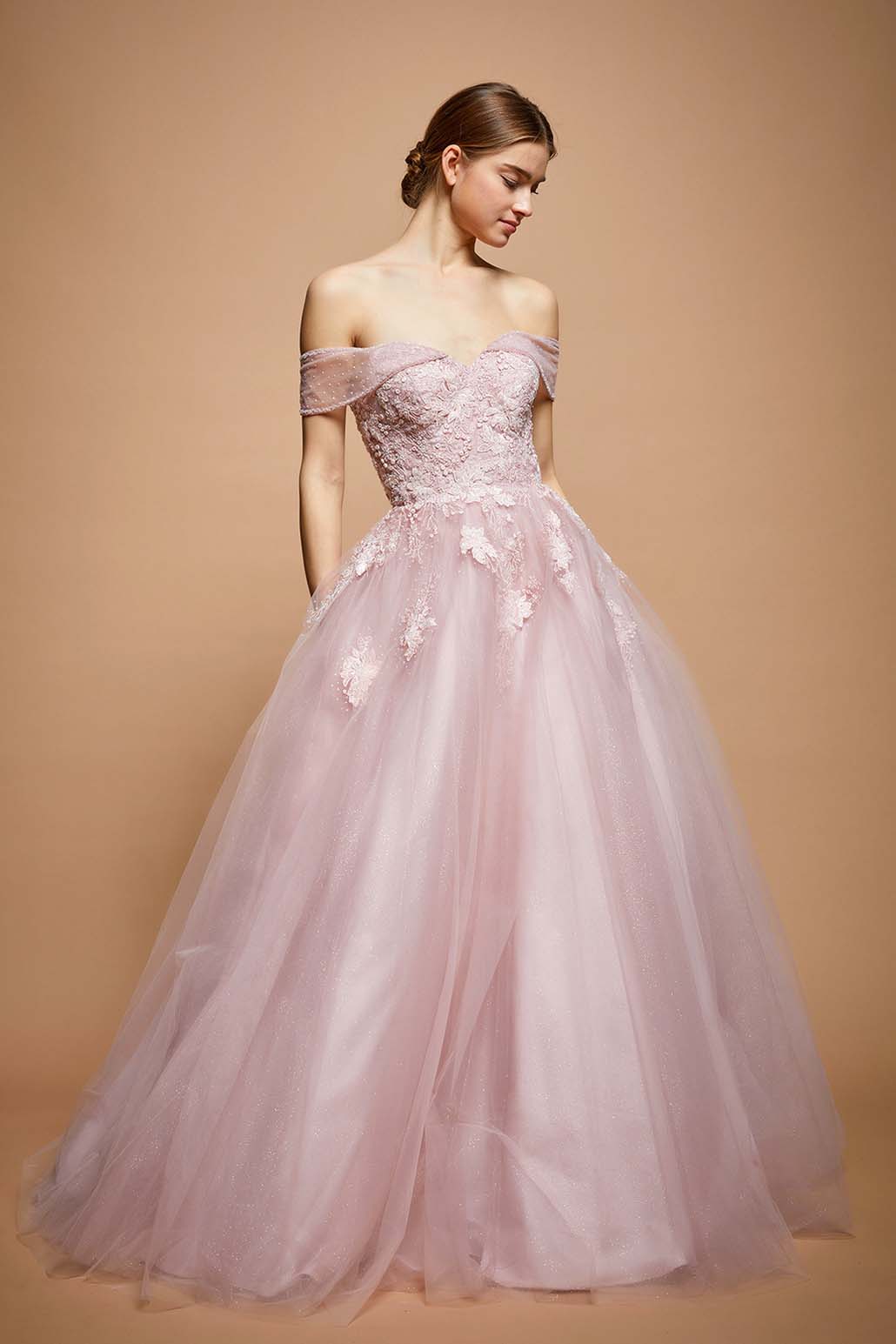 Queens Ball Gown off shoulder and tulle